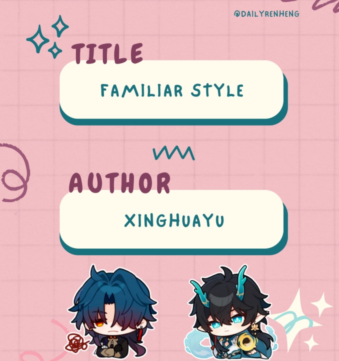 DailyRenheng's tweet photo. #RenHeng | #FridayFic βοΈπ
Today's rec: Familiar Style
https://t.co/H02RN20ETZ
Remember that new official art of Blade wearing that suit? Here's some RH fluff of it! https://t.co/oeNPPvLK4r