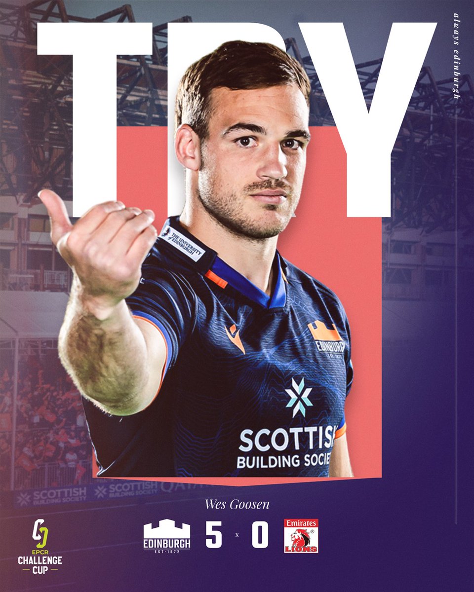 2' What a start!! Goose with our opening try on his 50th appearance 😍

#EDIvLIO