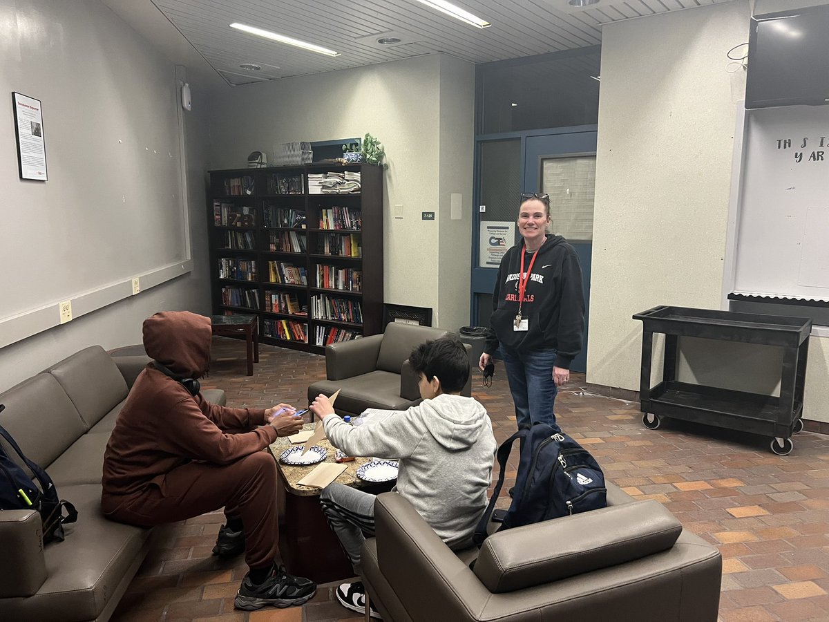 Mrs. Foster, our Registrar at MP, was empowering her Champion mentees by sharing lunch and inspiring them to excel in their academic and vocational work.  #Vocation #BPS #CTE #MentorshipMatters