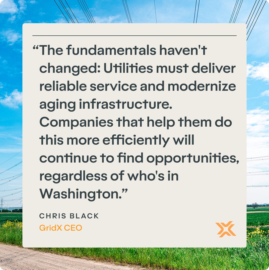 Many industries are wondering about challenges and opportunities in the wake of recent political shifts. Energy is no different.

Learn why Chris Black, CEO of GridX, believes that utilities that embrace innovation will be better positioned.

📰: hubs.li/Q03fKMVl0