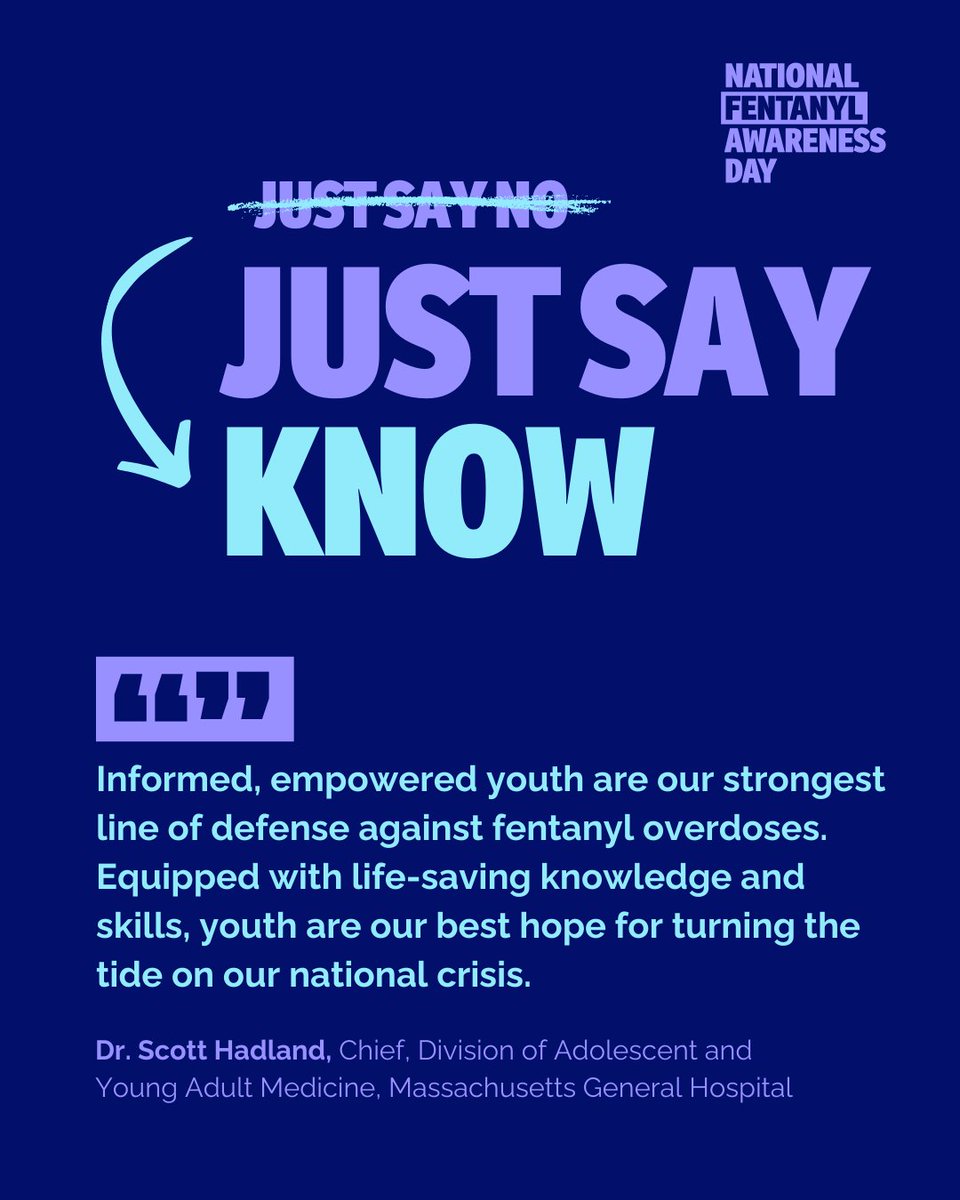 Thank you NFAD Advisory Council member @drscotthadland for emphasizing the importance of knowledge in today's dangerous new drug landscape.