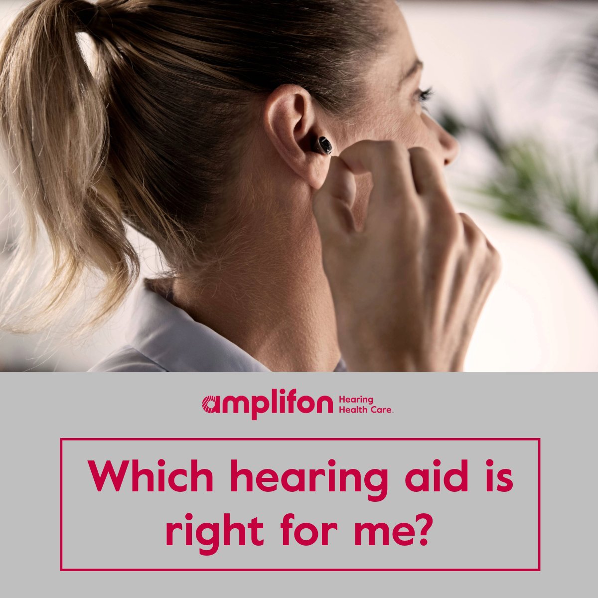 AmplifonHearing's tweet photo. Our hearing aid quiz is designed to guide you through a series of questions that will help identify the features and functionalities that best suit your individual needs. Get started now: https://t.co/ztgooZNRNN https://t.co/q5l91ydLyn
