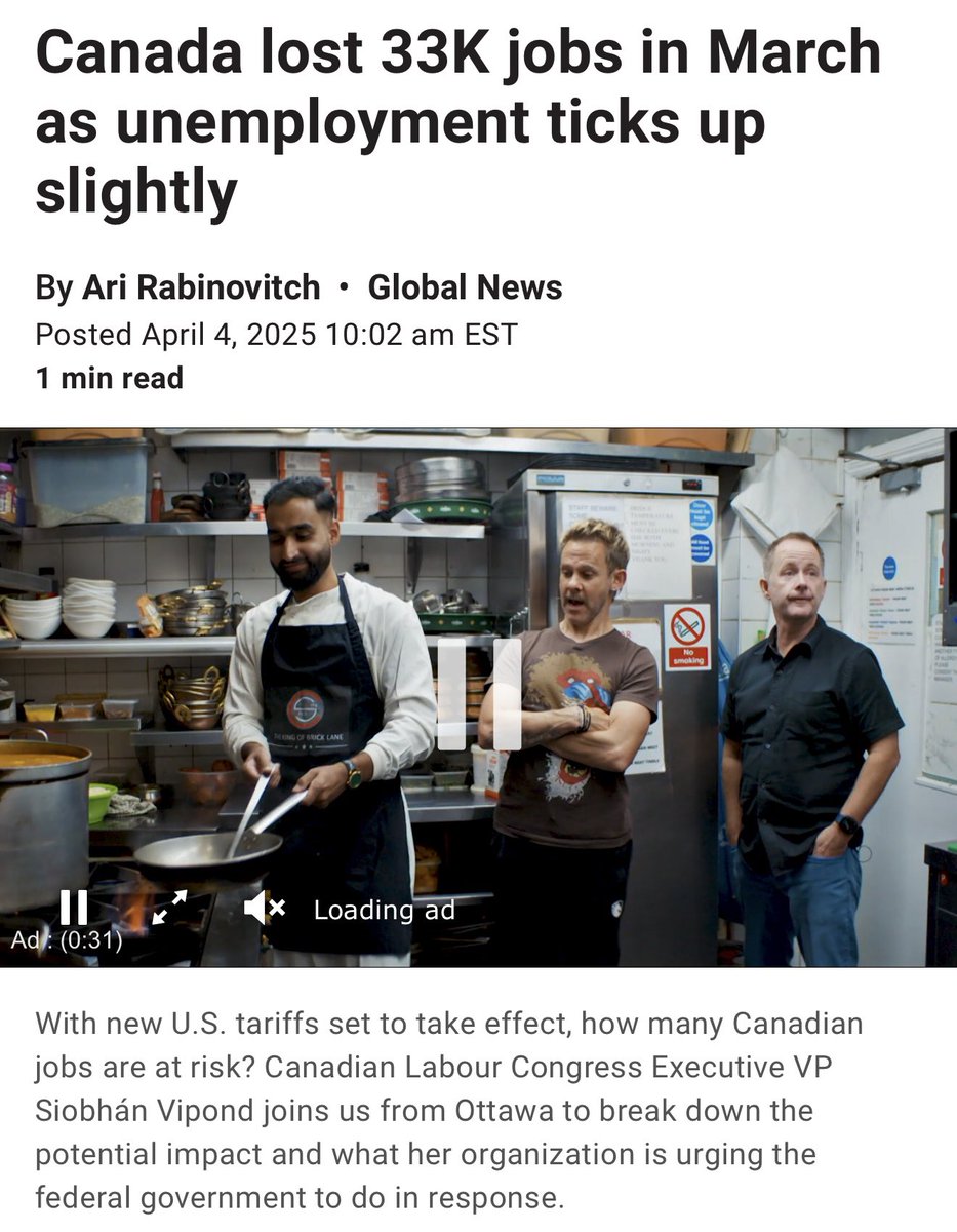 Canadians are not cancelling their trips to the U.S. because of tariffs. 

Canadians are going to cheaper destinations like Mexico, Cuba, and Scarborough Town Center.

USA +228,000 jobs
Canada -33,000 jobs

The only Canadians cancelling their trips to the U.S. are those that can