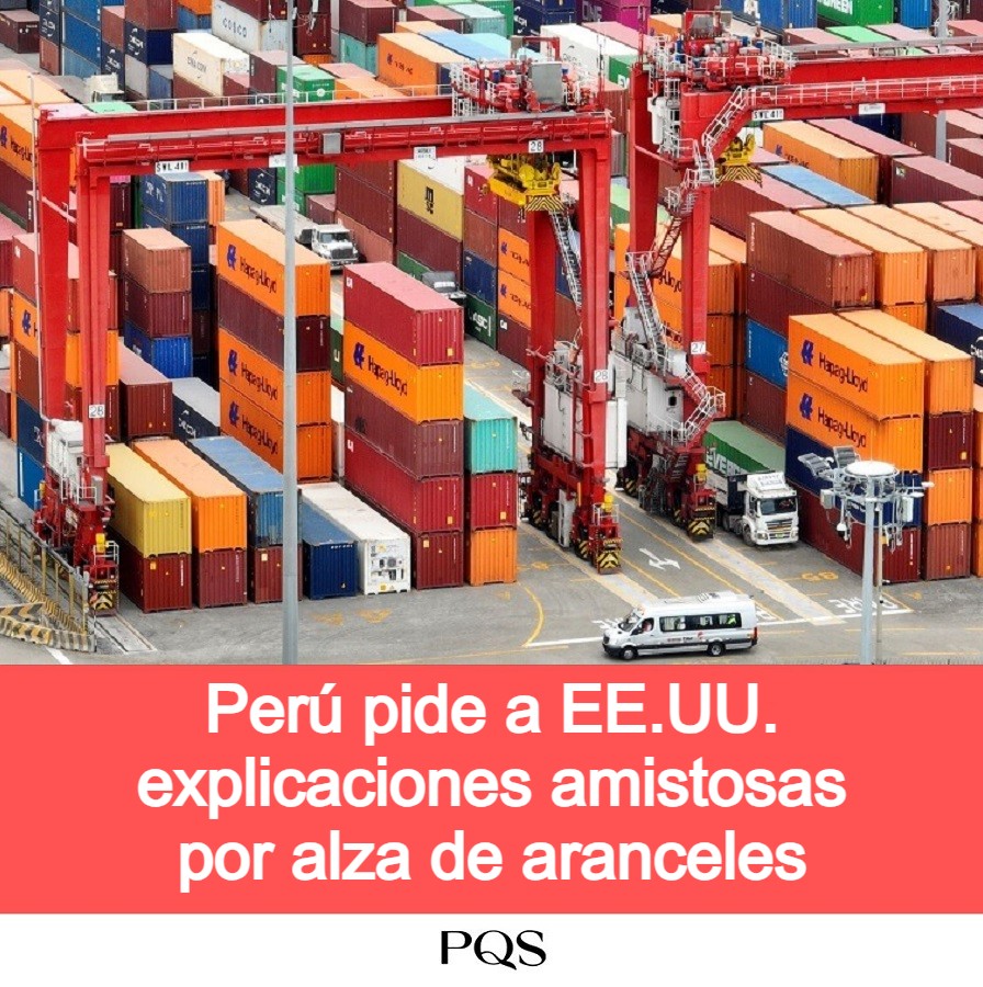 Explicaciones por aranceles. Embajador del Perú en Estados Unidos, Alfredo Ferrero. informó que se envió una nota diplomática al Departamento de Estado norteamericano.
 
Lee la nota completa aquí: pqs.pe/actualidad/eco…
