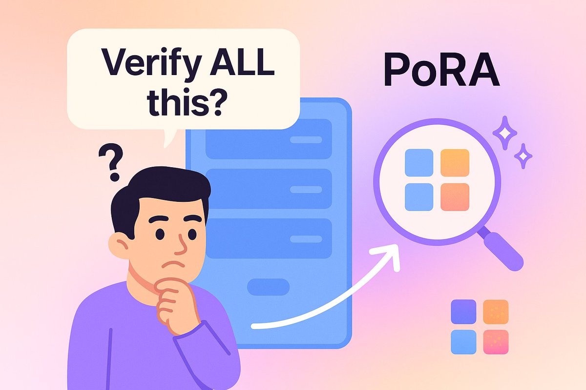 Udhaykumar (Ø,G) (@udhaykumar_bala) on Twitter photo 🧠 How do you prove someone is storing terabytes of your data correctly, without downloading it?
Meet PoRA (Proof of Random Access) — the lightweight, trustless way 0G Storage ensures your data
Powering <a href="/0G_labs/">0G Labs (Ø,G) - AI L1</a> decentralized storage layer
Let’s break it down 👇
(1/4) 🧠 How do you prove someone is storing terabytes of your data correctly, without downloading it?
Meet PoRA (Proof of Random Access) — the lightweight, trustless way 0G Storage ensures your data
Powering <a href="/0G_labs/">0G Labs (Ø,G) - AI L1</a> decentralized storage layer
Let’s break it down 👇
(1/4)