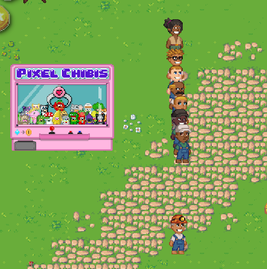 ZoeLordWeb3's tweet photo. What a beautiful bot group in land 911 at 713pm UTC, now you have the names, are you able to ban them? @whatslukedoing @heidichristne @pixels_online @ChuckFresco @RareAxies #MakePixelsGreatAgain #PixelsBotFree @Ronin_Network #RoninCreator #RoninGamer https://t.co/JeDA6eAs0x