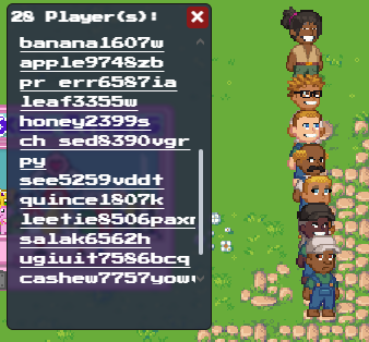 ZoeLordWeb3's tweet photo. What a beautiful bot group in land 911 at 713pm UTC, now you have the names, are you able to ban them? @whatslukedoing @heidichristne @pixels_online @ChuckFresco @RareAxies #MakePixelsGreatAgain #PixelsBotFree @Ronin_Network #RoninCreator #RoninGamer https://t.co/JeDA6eAs0x