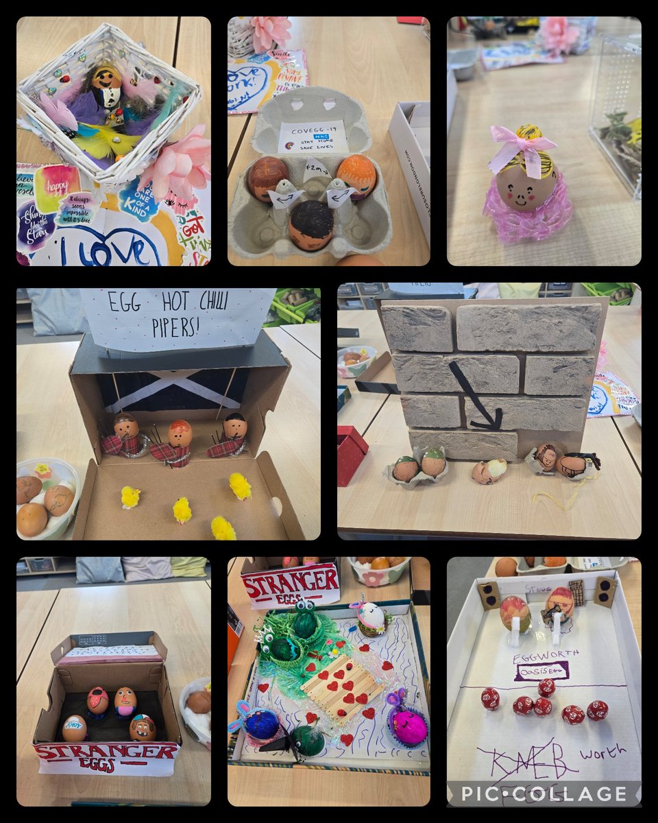 glebeps's tweet image. 3 of 3 So impressed by our Glebies egg-straordinary imagination! Their egg creation scenes were full of fun, detail, and creativity — what a cracking display! #EggArt #CreativeMinds #LearningThroughFun #Glebies