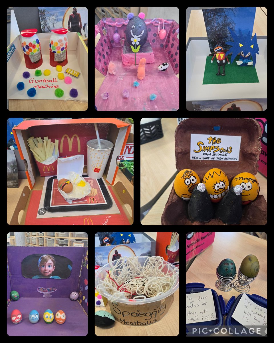 glebeps's tweet image. 3 of 3 So impressed by our Glebies egg-straordinary imagination! Their egg creation scenes were full of fun, detail, and creativity — what a cracking display! #EggArt #CreativeMinds #LearningThroughFun #Glebies