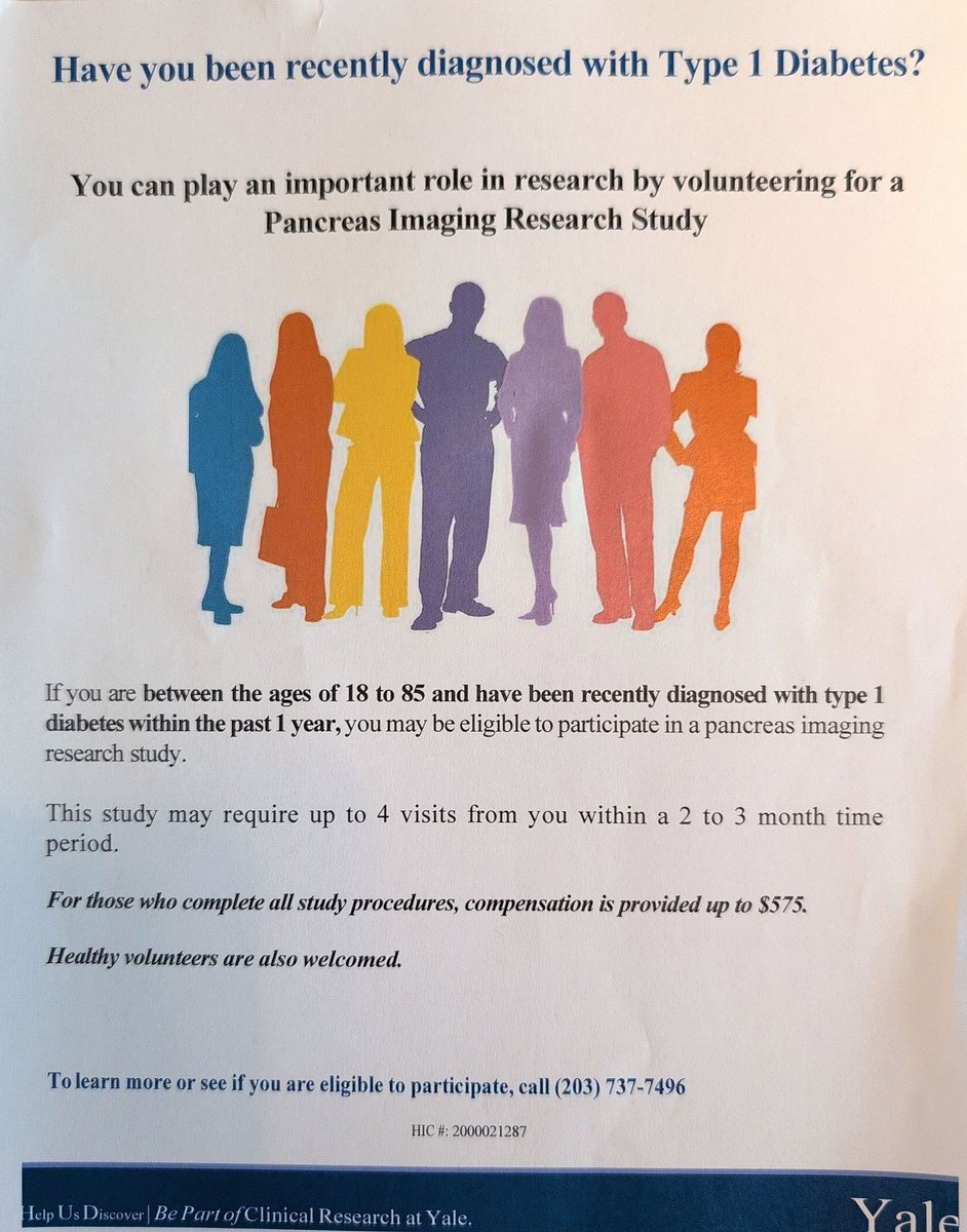 ScienceDrBini's tweet image. If you have patients or folks you know who have recently been diagnosed with stage 1 or 2 Type 1 Diabetes in the Northeast. Have them contact us! Recruiting for longitudinal PET/MRI studies!