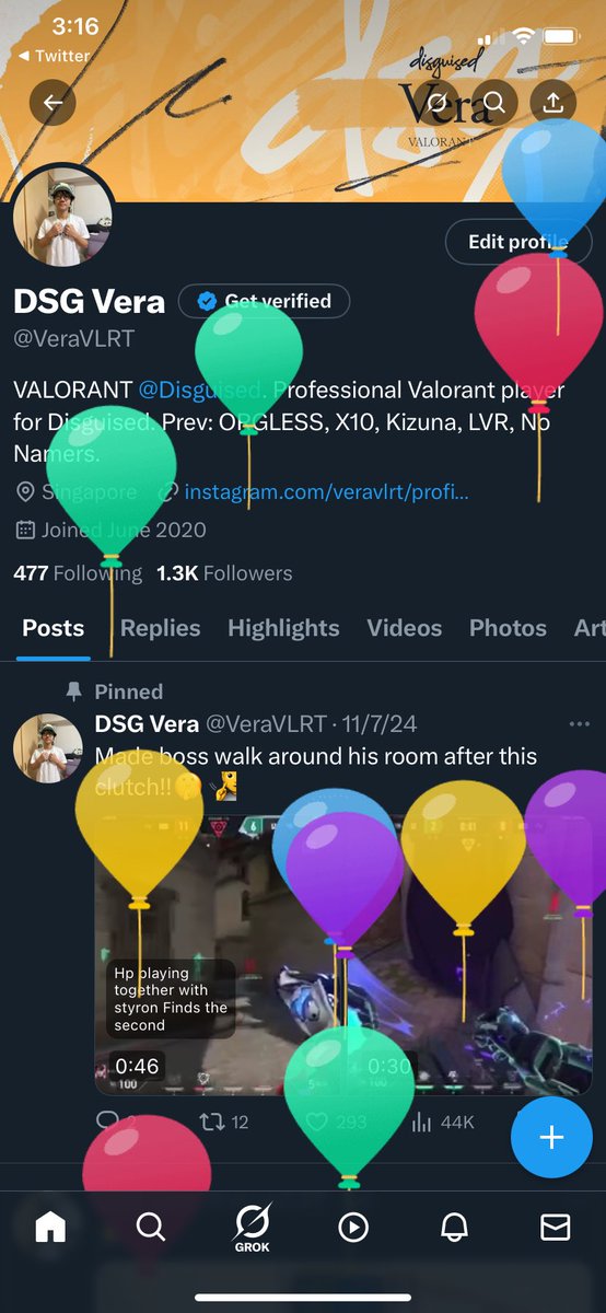 Oh my god balloons again another year older