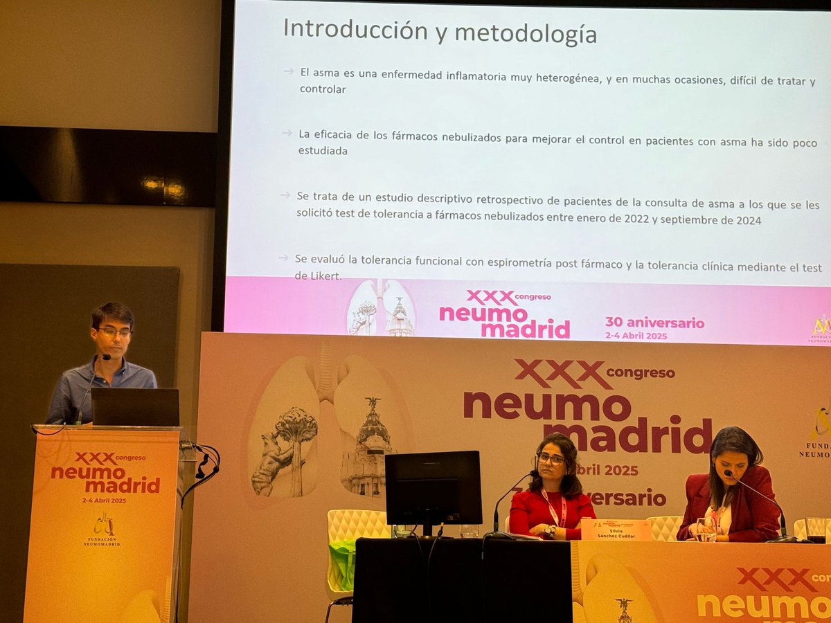 La Dra Sánchez Cuéllar en su participacion en asma en #XXXcongresoneumomadrid <a href="/NeumoMadrid/">Neumomadrid</a>