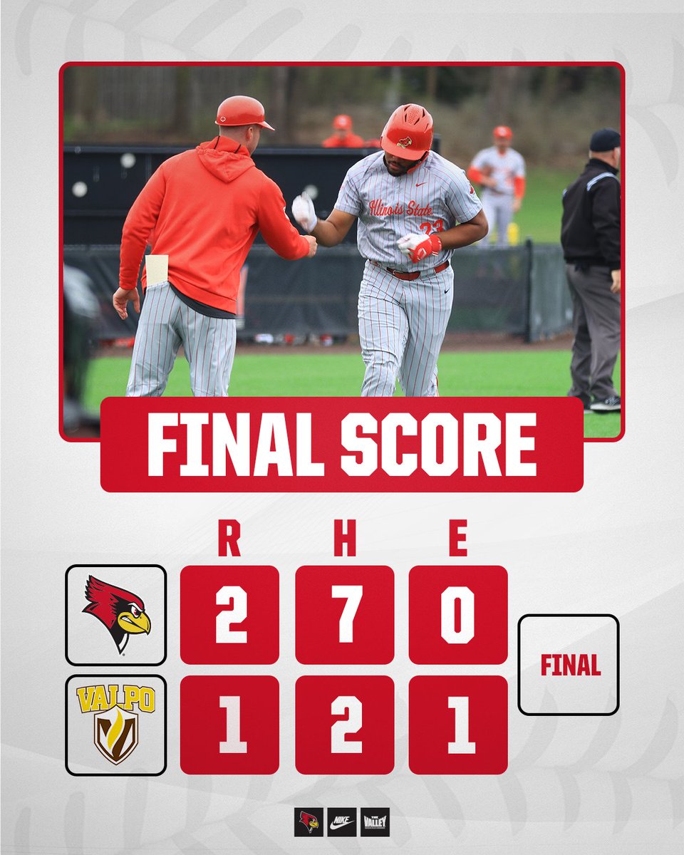 RedbirdBaseball's tweet photo. REDBIRDS WIN!!!

Birds take game one of the weekend against Valparaiso! https://t.co/dtAhJIBVbL