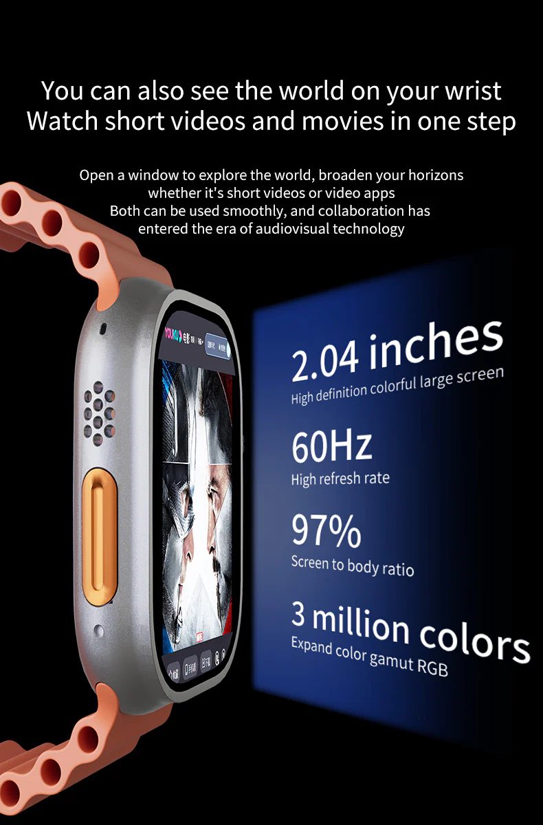 AvesomeSuper's tweet photo. New DW100 Pro 5G Android SmartWatch 2025 with 32GB Memory🔥
Product link: https://t.co/fu90UhRfcX
➖When ordering from the link there is an additional discount -5%👌#smartwatch #trend #style #sport #gym #fitness #tech #news #new #samsung   #apple #watch #android #ultra #orange https://t.co/MNDVYNvnbB
