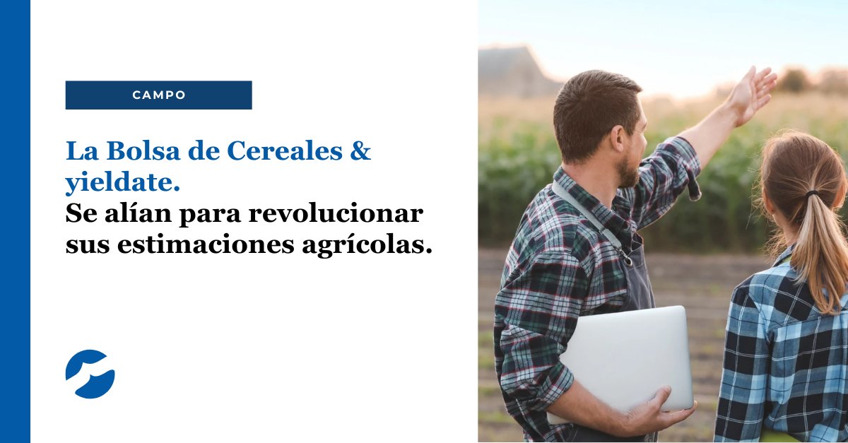 🌾🤝 ¡Tecnología e innovación para el agro argentino!

La Bolsa de Cereales y yieldata sellan una alianza  para incorporar IA y simulaciones agronómicas en el sistema de estimaciones de cosecha.

🔗dataportuaria.ar/nota/21404/la-…

#Campo #Logistica #ComercioExterior #DataPortuaria