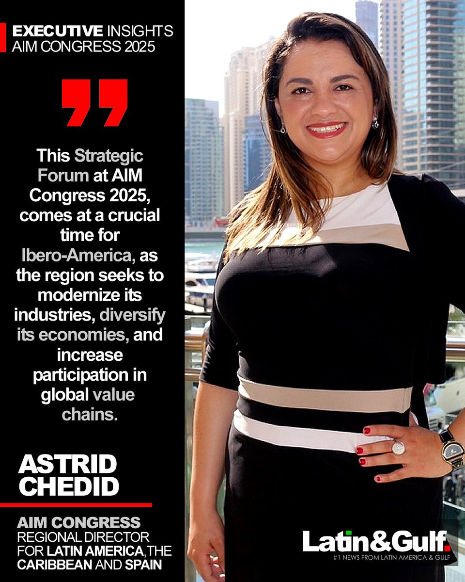 The Annual Investment Meeting <a href="/AIM_Congress/">AIM Congress</a> , set to take place in Abu Dhabi, is gearing up to spotlight Ibero-America as a key region for global investment and trade cooperation.<a href="/astrid_chedid/">Astrid Chedid</a> - Read full Article in our Online Magazine.