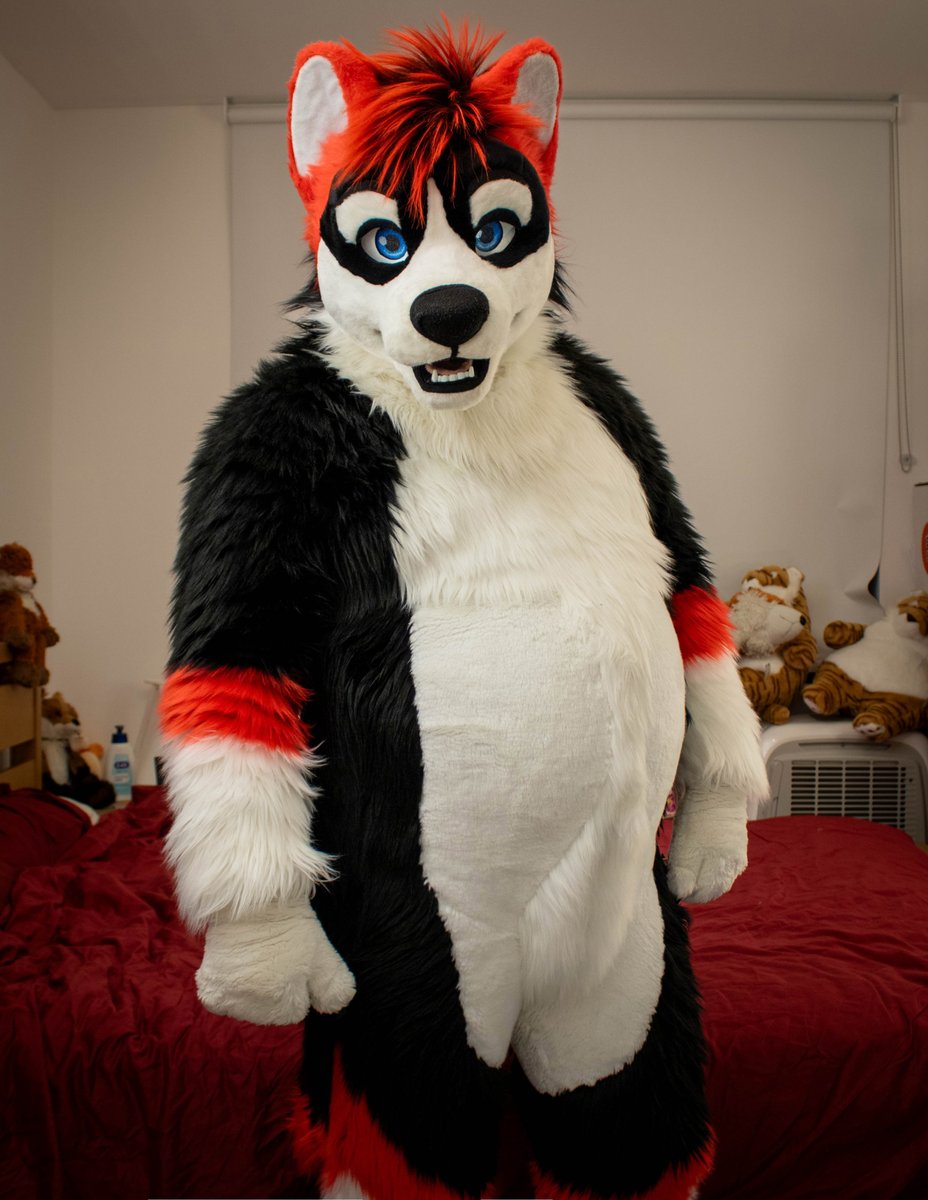 Oh hey, work week is over and done and it's #FursuitFriday! Got me some snacks?
