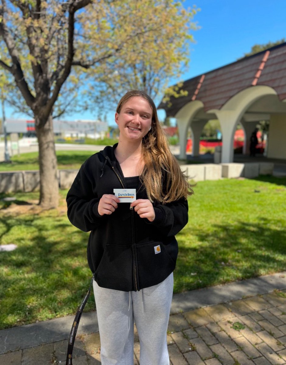 Celebrating good attendance and students who made the honor roll today at ECHS!  Thank you PTSO for donating gift cards to raffle off to students.

Congratulations to Lola she won a Dutch Bros card!