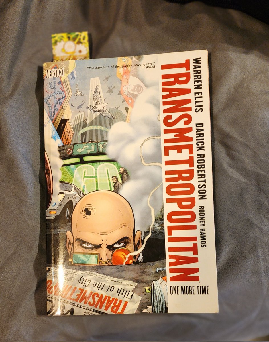 Week 11 of my comics reading for the year is the final volume of TRANSMETROPOLITAN. Spider Jerusalem and his filthy assistants bring down the President in style. Some visual direction that I felt pulled away from the climax, but otherwise, a solid ending to the series.