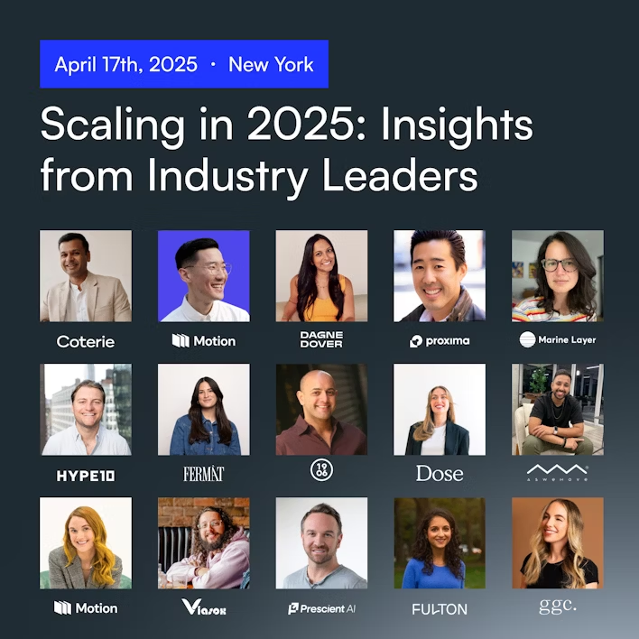 Prescient AI (@prescientai) on Twitter photo Join us at <a href="/HYPE10agency/">HYPE10 Agency</a>'s Modern Tactics for Scaling in 2025 event on Thursday, April 17th.
We'll be sharing the day and learning a ton from discussions with marketing leaders like our very own clients:
<a href="/ankurmgoyal/">Ankur Goyal</a> from <a href="/CoterieBaby/">Coterie</a>
Dimos Siagoulis of <a href="/viasox/">viasox</a>
Deepa Gandhi Join us at <a href="/HYPE10agency/">HYPE10 Agency</a>'s Modern Tactics for Scaling in 2025 event on Thursday, April 17th.
We'll be sharing the day and learning a ton from discussions with marketing leaders like our very own clients:
<a href="/ankurmgoyal/">Ankur Goyal</a> from <a href="/CoterieBaby/">Coterie</a>
Dimos Siagoulis of <a href="/viasox/">viasox</a>
Deepa Gandhi