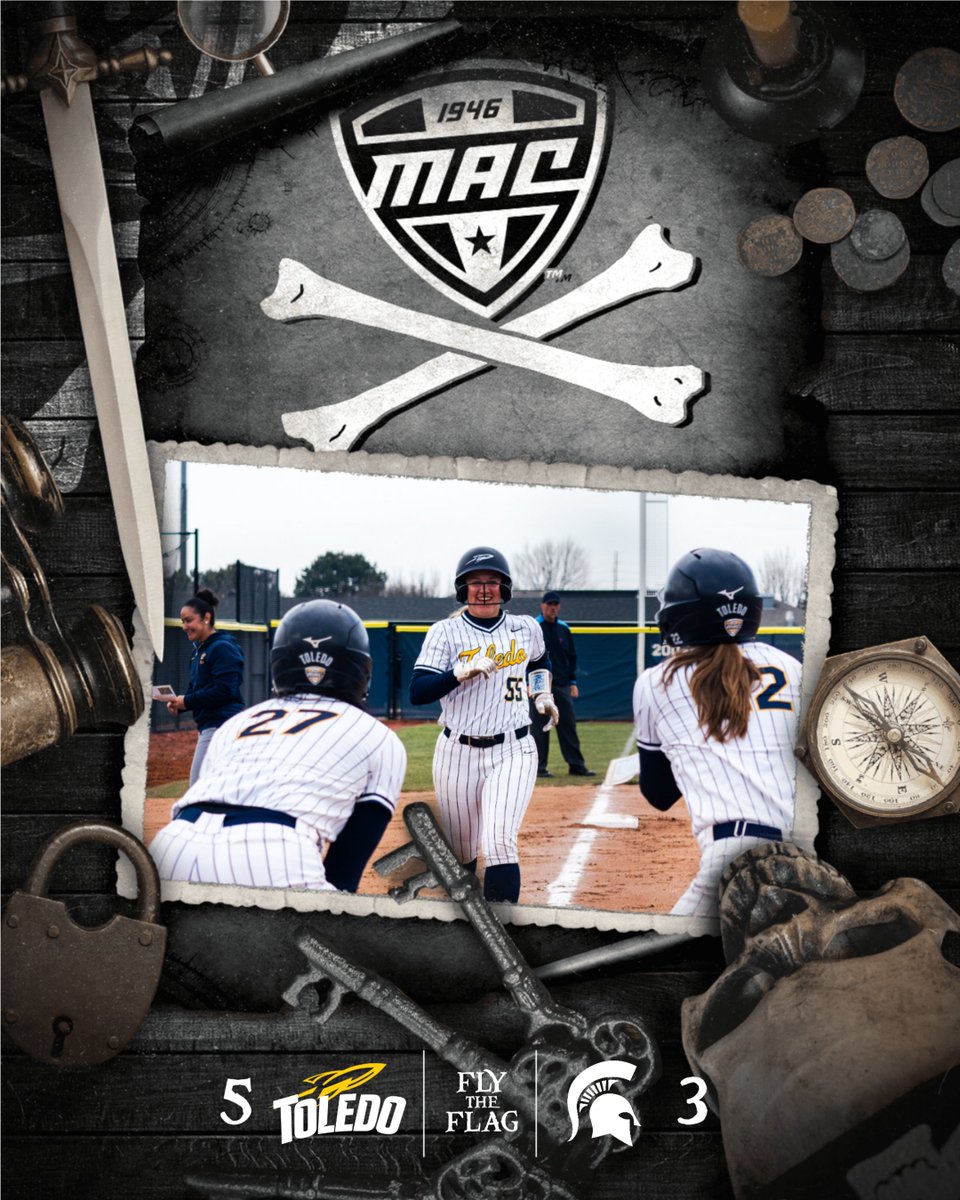 MACtion (@macsports) on Twitter photo THE ROCKETS ARE FLYING!! 🏴☠️
Toledo takes down Michigan State in extra innings, 5-3! 🚀
<a href="/ToledoSoftball/">Toledo Softball</a> | #MACtion THE ROCKETS ARE FLYING!! 🏴☠️
Toledo takes down Michigan State in extra innings, 5-3! 🚀
<a href="/ToledoSoftball/">Toledo Softball</a> | #MACtion