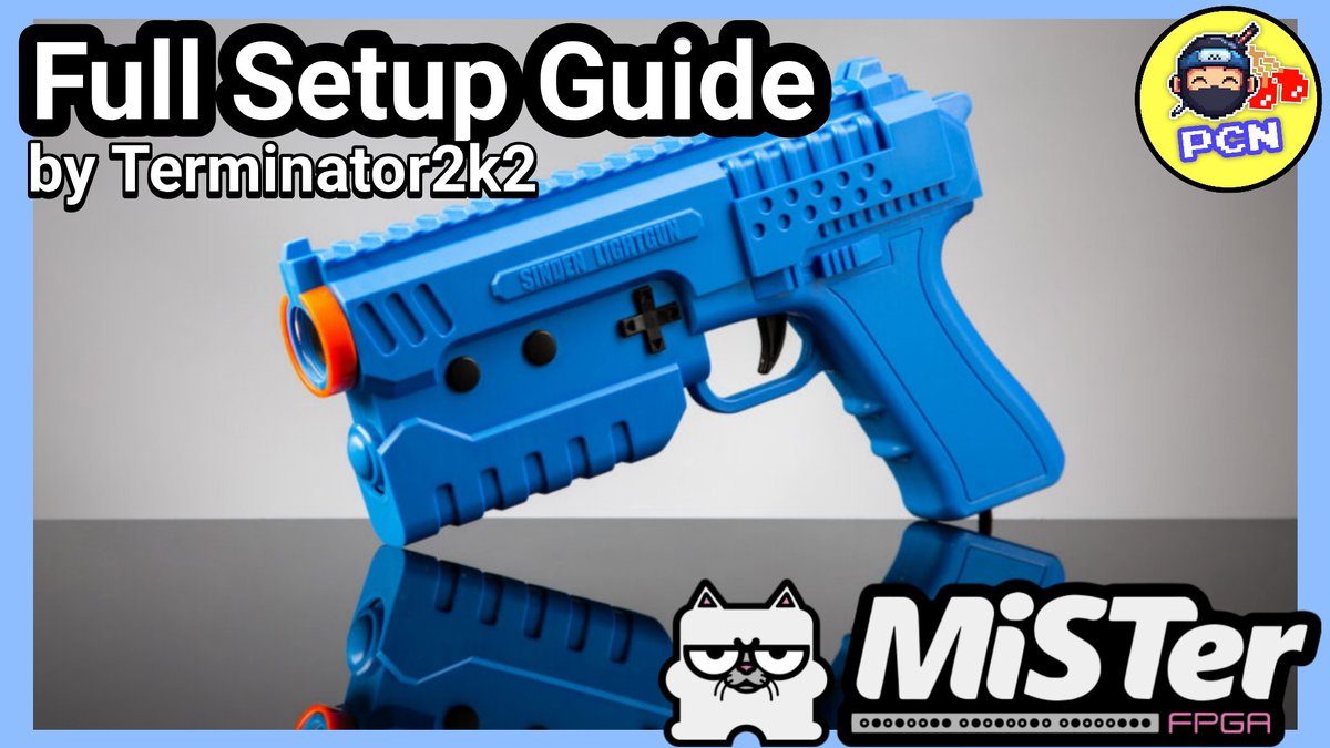 PixelCNinja's tweet photo. Full step by step set up guide for the #Sinden Light Gun on your #MiSTerFPGA put together by @terminator2k2
Video in reply https://t.co/uLqyNRQMbH