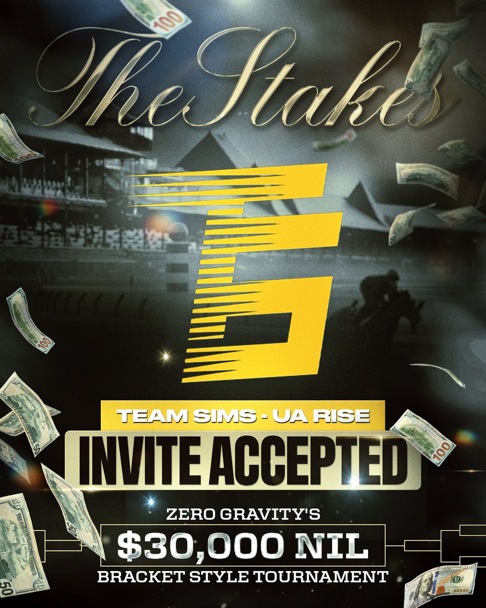 Zero Gravity Basketball (@zerogravitybb) on Twitter photo Another squad locked in 🔒💰
We’re pumped to welcome <a href="/teamsims4Life/">Team Sims Basketball</a> to Saratoga for The Stakes, $30,000 NIL Tournament this June 🐎 Another squad locked in 🔒💰
We’re pumped to welcome <a href="/teamsims4Life/">Team Sims Basketball</a> to Saratoga for The Stakes, $30,000 NIL Tournament this June 🐎