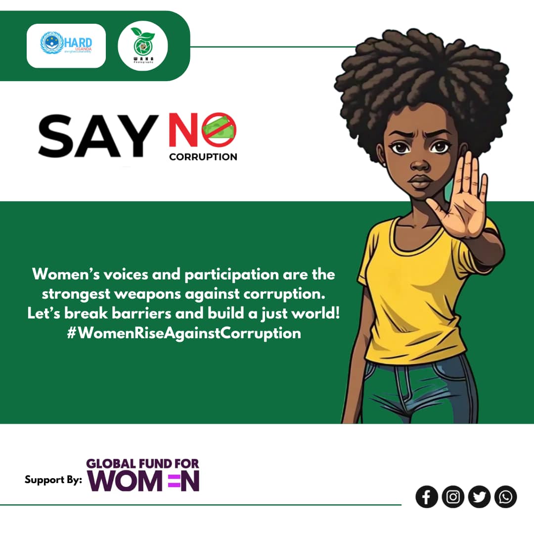 HARD UGANDA (@harduganda20) on Twitter photo SAY NO TO CORRUPTION
Let's take step to fight corruption in our community to foster effective service delivery, dignified life and accountability.
<a href="/GlobalFundWomen/">Global Fund for Women</a> <a href="/wecisnet/">WECISNET</a> <a href="/Amani_initiativ/">Amani Initiative</a> <a href="/WLDI24/">Women’s Learning and Development Initiative</a> <a href="/unwomenuganda/">UN Women Uganda</a> <a href="/ATEIUg/">Africa Tourism & Environment Initiatives(ATEI)</a> SAY NO TO CORRUPTION
Let's take step to fight corruption in our community to foster effective service delivery, dignified life and accountability.
<a href="/GlobalFundWomen/">Global Fund for Women</a> <a href="/wecisnet/">WECISNET</a> <a href="/Amani_initiativ/">Amani Initiative</a> <a href="/WLDI24/">Women’s Learning and Development Initiative</a> <a href="/unwomenuganda/">UN Women Uganda</a> <a href="/ATEIUg/">Africa Tourism & Environment Initiatives(ATEI)</a>