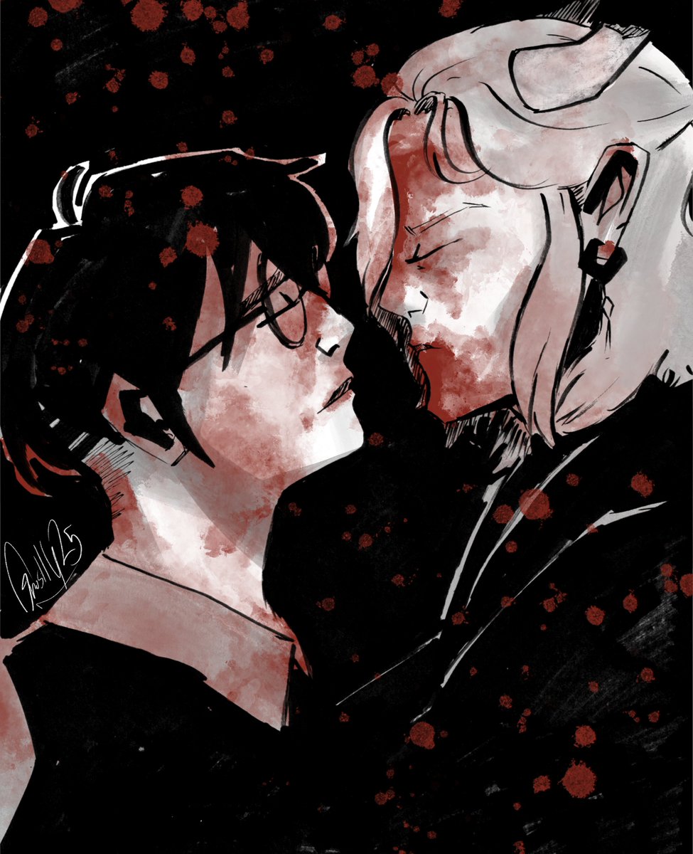 GhostlyAtomic's tweet photo. IMPLIED APOTHEOSIS SPOILERS//
Been on a MCR kick and I felt inspired to draw these two as the Demolition Lovers
.
.
.
.
.
"I'm trying, I'm trying
To let you know how much you mean
As days fade and nights grow
And we grow cold"
#jrwifanart #jrwiapotheosis #jrwishow #angelstone https://t.co/Z9yALA6WJ3