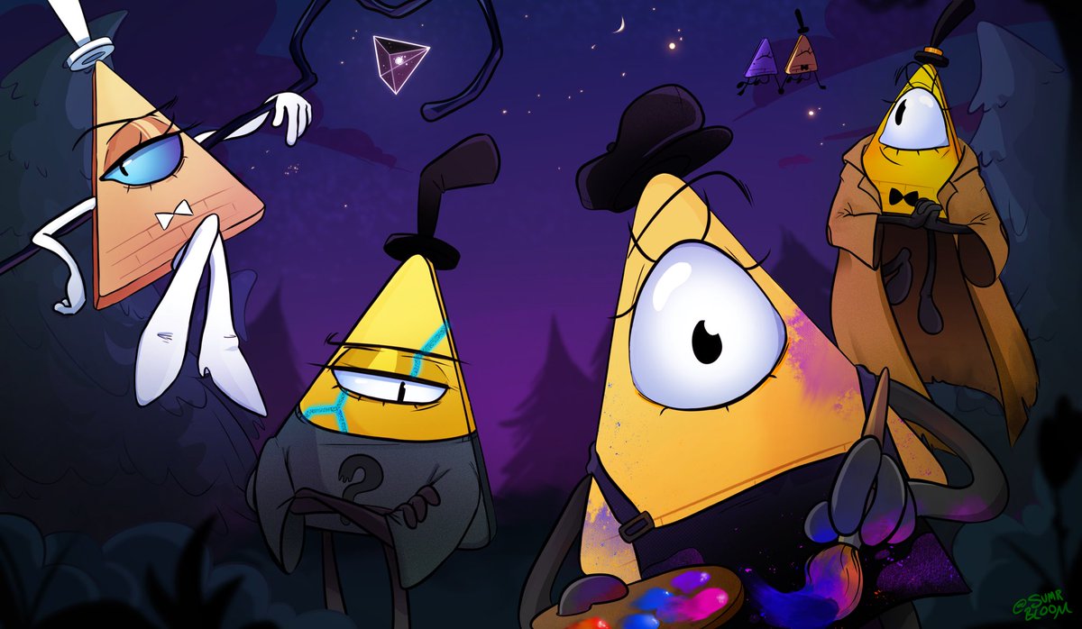 i love gravity falls AUs draws them and throws them into a forest.