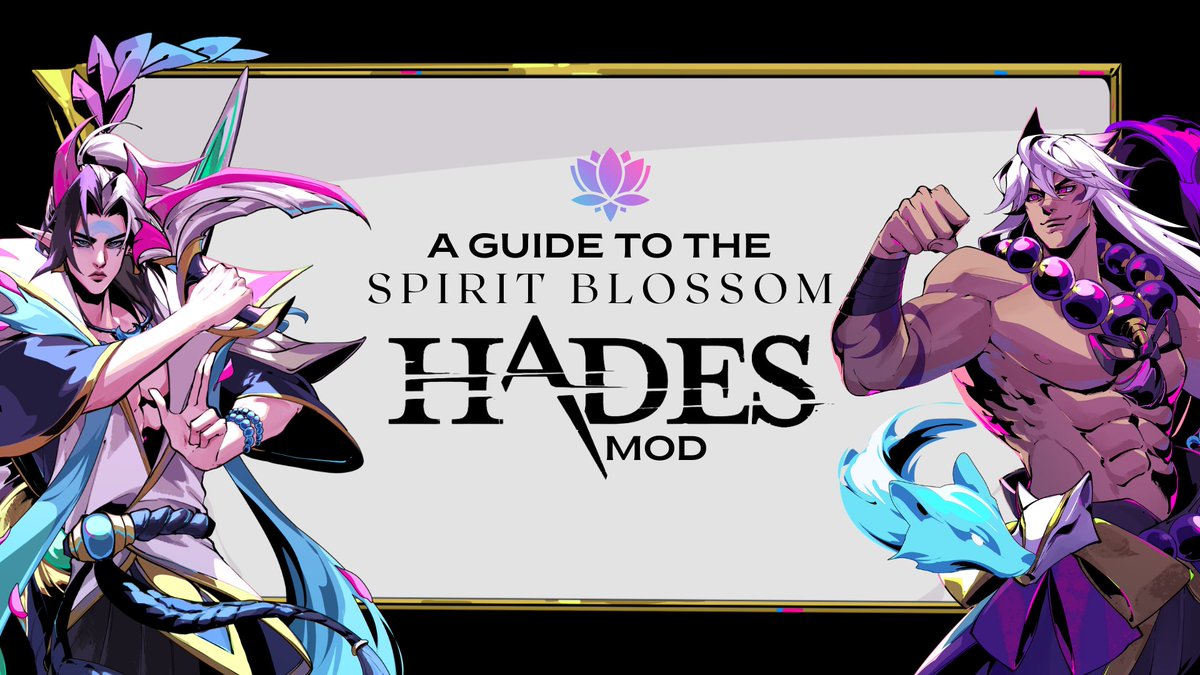 🪷 A GUIDE TO THE SPIRIT BLOSSOM HADES MOD 🪷

We've put together a little primer for the mod, to help you know what to expect, and introduce you to some of the cast! A gameplay and installation FAQ will be posted separately, with more details about using the mod itself.