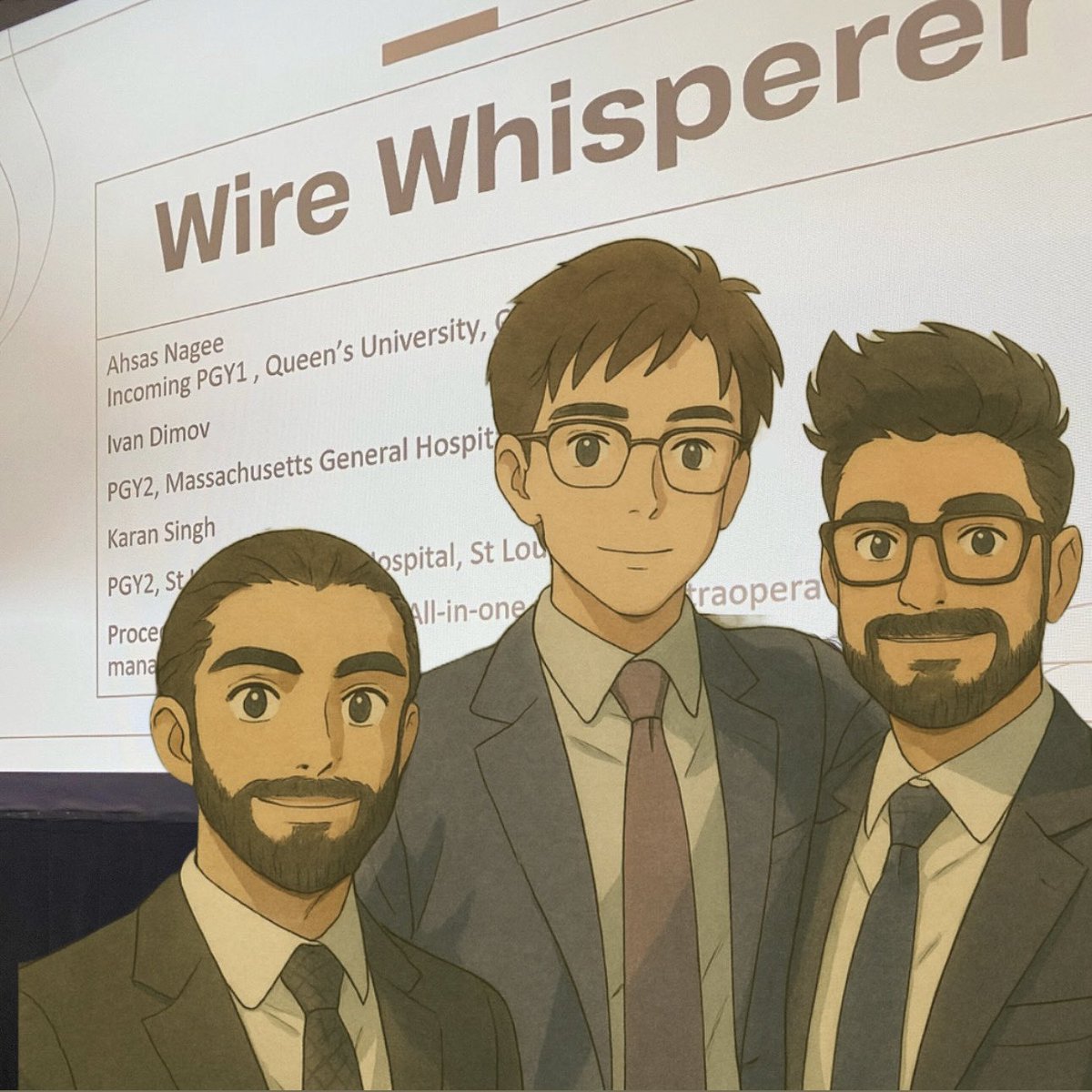 Shakthi Ramasamy (@drshakmd) on Twitter photo Congratulations to the winners of the SIR RFS <a href="/SIRRFS/">SIR RFS</a> 2025 Annual Hackathon — Team Wire Whisperer 🏆🏆🏆🏆:
Dr. Ivan Dimov <a href="/ivan_dimov1/">Ivan Dimov</a> <a href="/MGHIR1/">MGHIR</a>
Dr. Ahsas Nagee <a href="/ahsasnagee_MD/">Ahsas Nagee MD</a> <a href="/KingstonHSC/">KingstonHSC</a>
Dr. Karan Singh <a href="/match_doc/">Karan Singh, M.D</a> <a href="/SLU_VIR/">SLU Vascular Interventional Radiology</a>
#SIR25NASH #SIR50FWD Congratulations to the winners of the SIR RFS <a href="/SIRRFS/">SIR RFS</a> 2025 Annual Hackathon — Team Wire Whisperer 🏆🏆🏆🏆:
Dr. Ivan Dimov <a href="/ivan_dimov1/">Ivan Dimov</a> <a href="/MGHIR1/">MGHIR</a>
Dr. Ahsas Nagee <a href="/ahsasnagee_MD/">Ahsas Nagee MD</a> <a href="/KingstonHSC/">KingstonHSC</a>
Dr. Karan Singh <a href="/match_doc/">Karan Singh, M.D</a> <a href="/SLU_VIR/">SLU Vascular Interventional Radiology</a>
#SIR25NASH #SIR50FWD