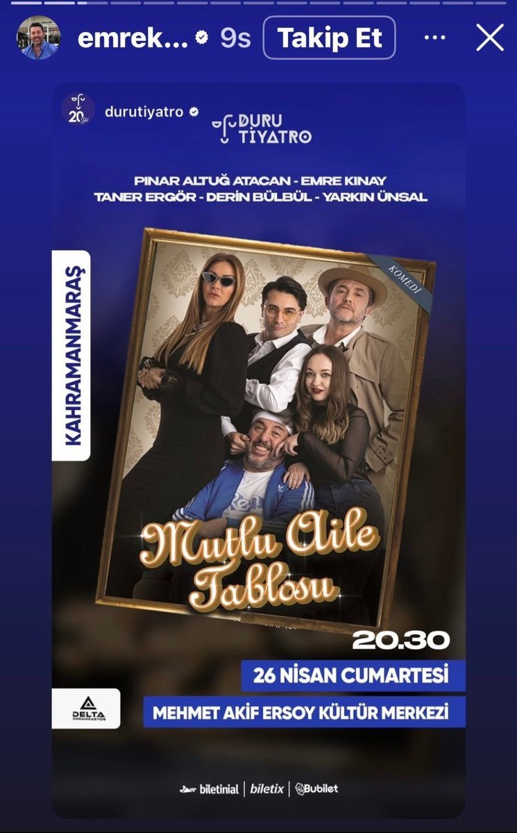 Daha dün bu Emre Kınay, yolsuzluk yapanlara destek vermediği için CHP'li belediyeler ile birlikte Gökhan Ünver’in programlarını iptal etmedi mi.

Sayın <a href="/firatgorgel/">Fırat Görgel</a> Başkanım bu ekip Kahramanmaraş'ta program mı yapacak?

İptal etmenizi bekliyoruz...