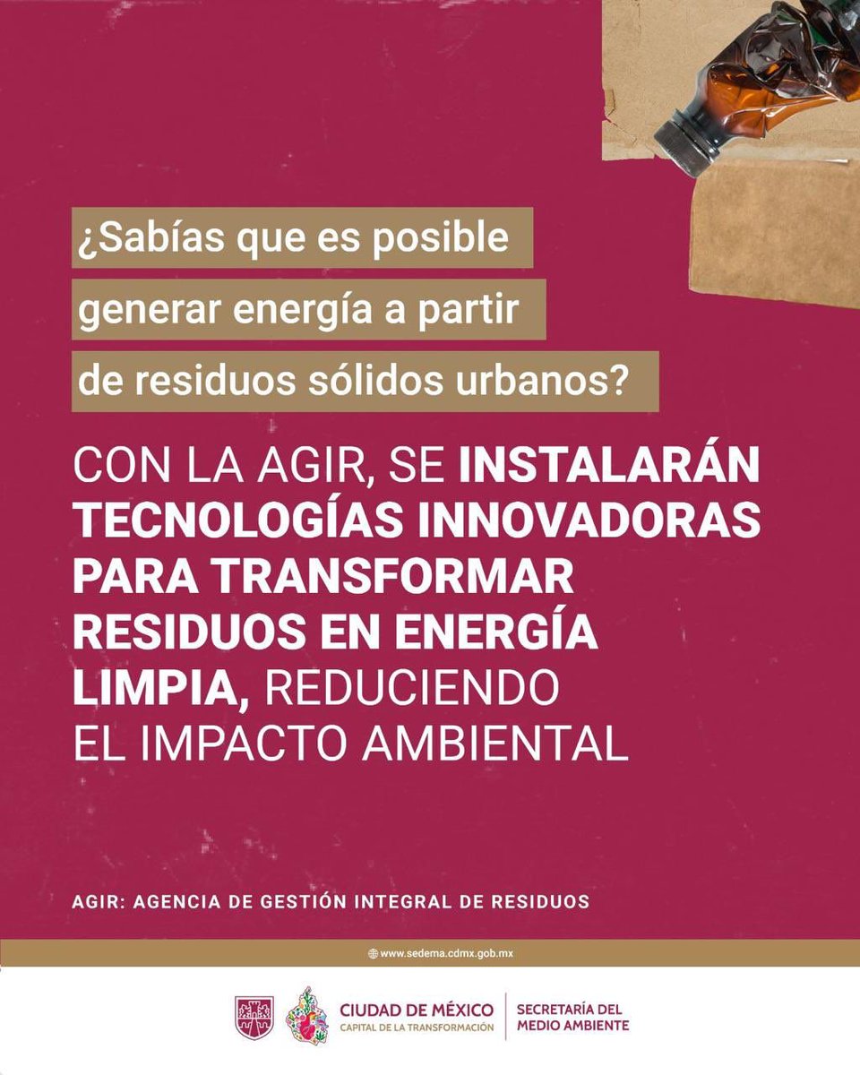 GobCDMX's tweet image. Con la Agencia de Gestión Integral de Residuos impulsamos diversas acciones que ayudan a mejorar la revalorización de los residuos para avanzar firmemente hacia una ciudad más limpia y sustentable.

¡Queremos convertir a la #CapitalDeLaTransformación en una ciudad #BasuraCero! ♻️