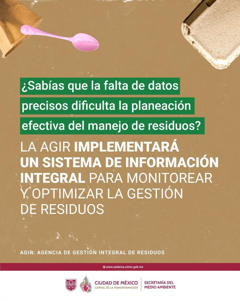 GobCDMX's tweet image. Con la Agencia de Gestión Integral de Residuos impulsamos diversas acciones que ayudan a mejorar la revalorización de los residuos para avanzar firmemente hacia una ciudad más limpia y sustentable.

¡Queremos convertir a la #CapitalDeLaTransformación en una ciudad #BasuraCero! ♻️