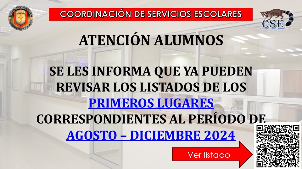 Listado de alumnos que obtuvieron los primeros lugares de cada programa educativo en el semestre Agosto-Diciembre 2024, en la Facultad de Ciencias Biológicas de la UANL.👍🥇👏

👉👉 Ver listado aquí: fcb.uanl.mx/nw/es/media-bi…
