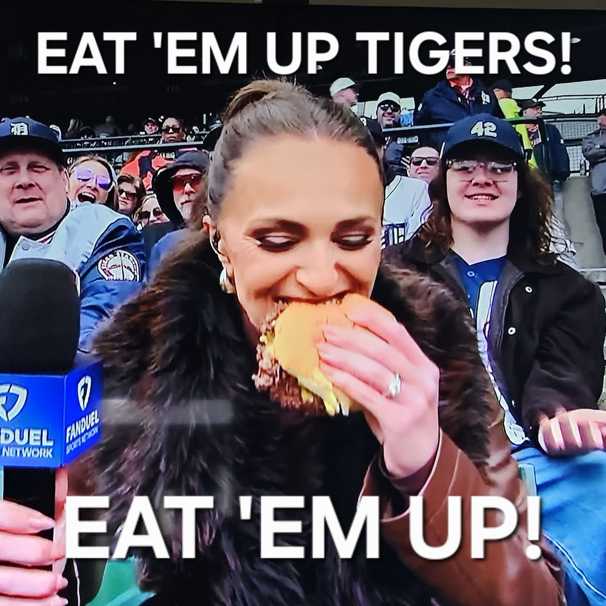 GrindLinePod's tweet image. And we have the @daniellabruce_ opening day meme for the @tigers!
#Tigers