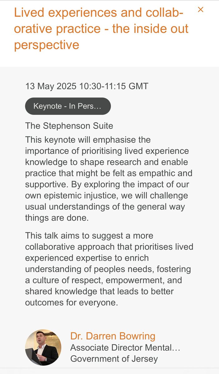 Looking forward to presenting at the International Positive Behavioural Support Conference - Foundations for Change- in Newcastle on May 13th web.cvent.com/event/0dc9372c…