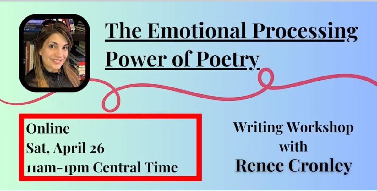 Renee Cronley (@reneecronley) on Twitter photo My first poetry workshop!!!! Check it out! <a href="/OffTopicPub/">Off Topic Publishing</a> eventbrite.ca/o/off-topic-pu…
#poetrycommunity #poetry My first poetry workshop!!!! Check it out! <a href="/OffTopicPub/">Off Topic Publishing</a> eventbrite.ca/o/off-topic-pu…
#poetrycommunity #poetry