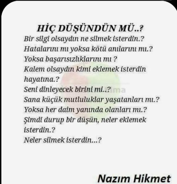 🖼️ HİÇ DÜŞÜNDÜN MÜ..? 🖼️