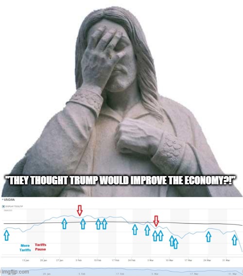 sumwan's tweet photo. Just in: Jesus postpones second coming because too many of his followers were caught worshipping President Cheeto and his wife Space Karen. In a related story, plans announced to expand Brimstone Lake to increase capacity. #liarinchief #trumpmemes #putinspuppet #HashTagsAreSexy https://t.co/QvUQITPeh2