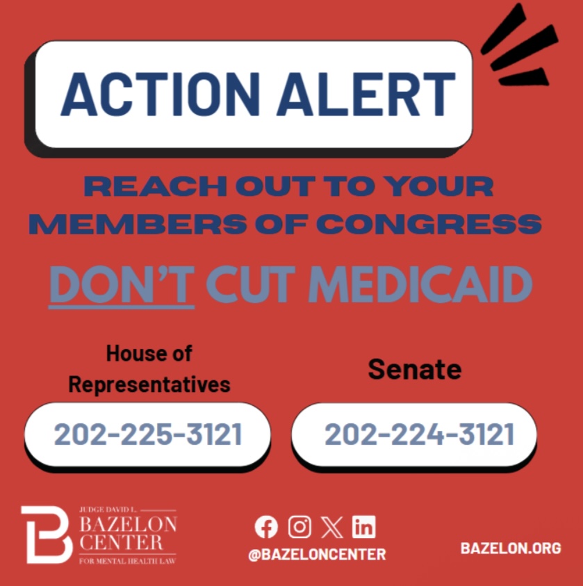 CALL your local members of Congress and tell them NOT to cut Medicaid!
