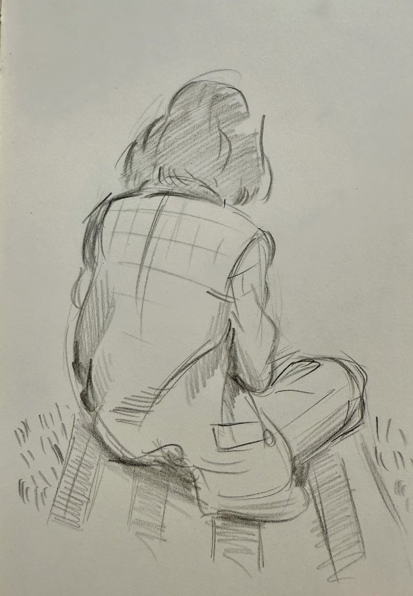 Drawings of my girlfriend while she’s drawing