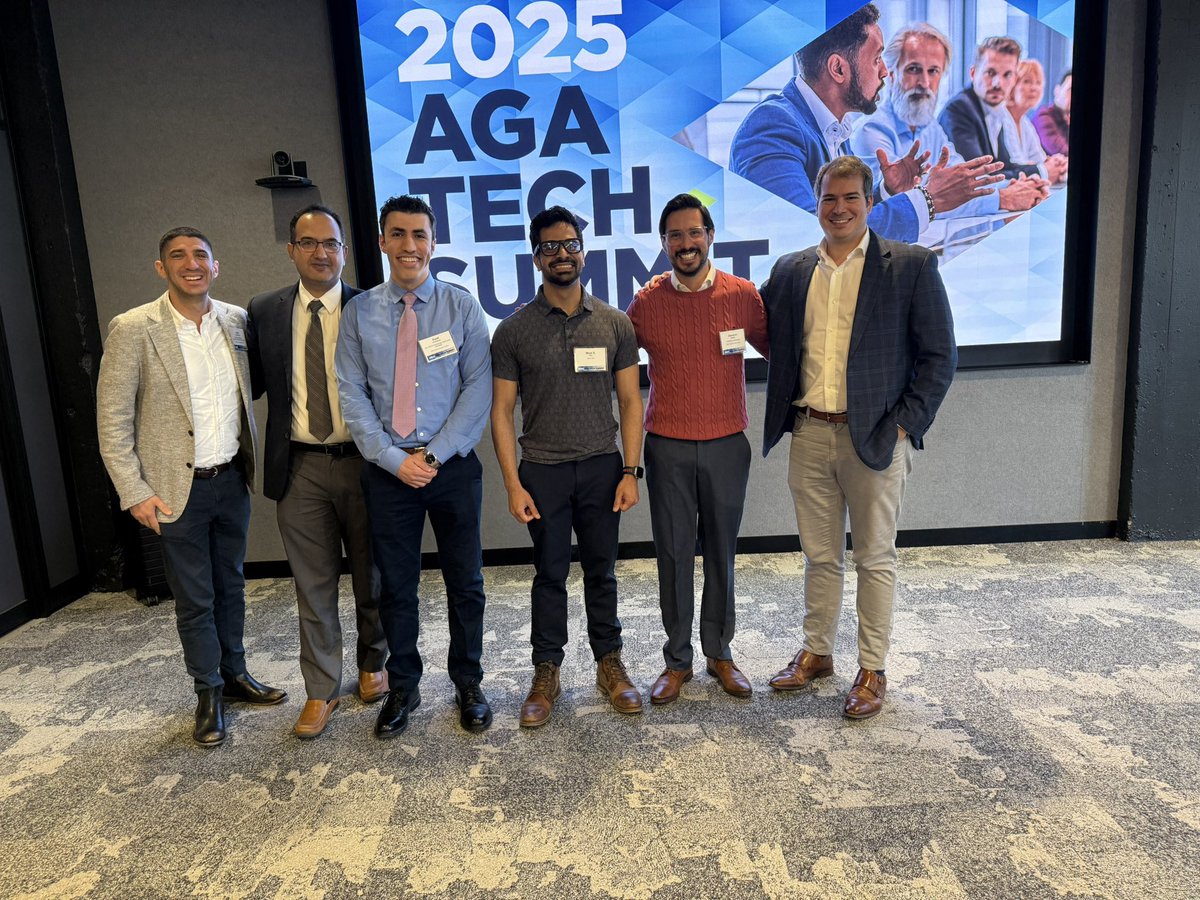 gioroldanc's tweet image. An incredible experience at the #AGATech Summit 2025! 🚀
Grateful for the inspiring leadership of the @AmerGastroAssn. 🌟 Innovation, collaboration, and a bright future ahead for #GI. Honored to meet and learn from such amazing minds. 🤝🧠
#AGACGIT #GITwitter #Innovation