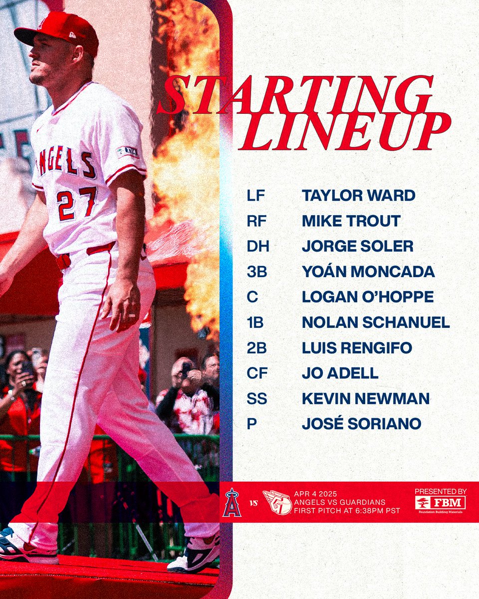 Angels's tweet photo. Game day at the Big A ⚾️

📺: @FanDuelSN_West
📻: @AngelsRadioKLAA, AM830 app (Spanish)

#RepTheHalo x @FBMSupply https://t.co/Cpgpe9abYy