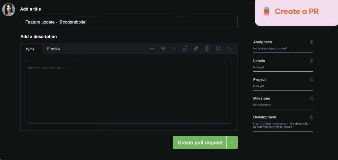 MacopeninSUTABA's tweet image. AI駆動開発でも紹介されていた「CodeRabbit」が良かったでの共有。PR作成時に自動で要約とレビューが走る。無駄なレビュー時間を削減しつつ、品質も担保できるのが大きい。
こちら👇
coderabbit.ai
#CodeRabbit #PR