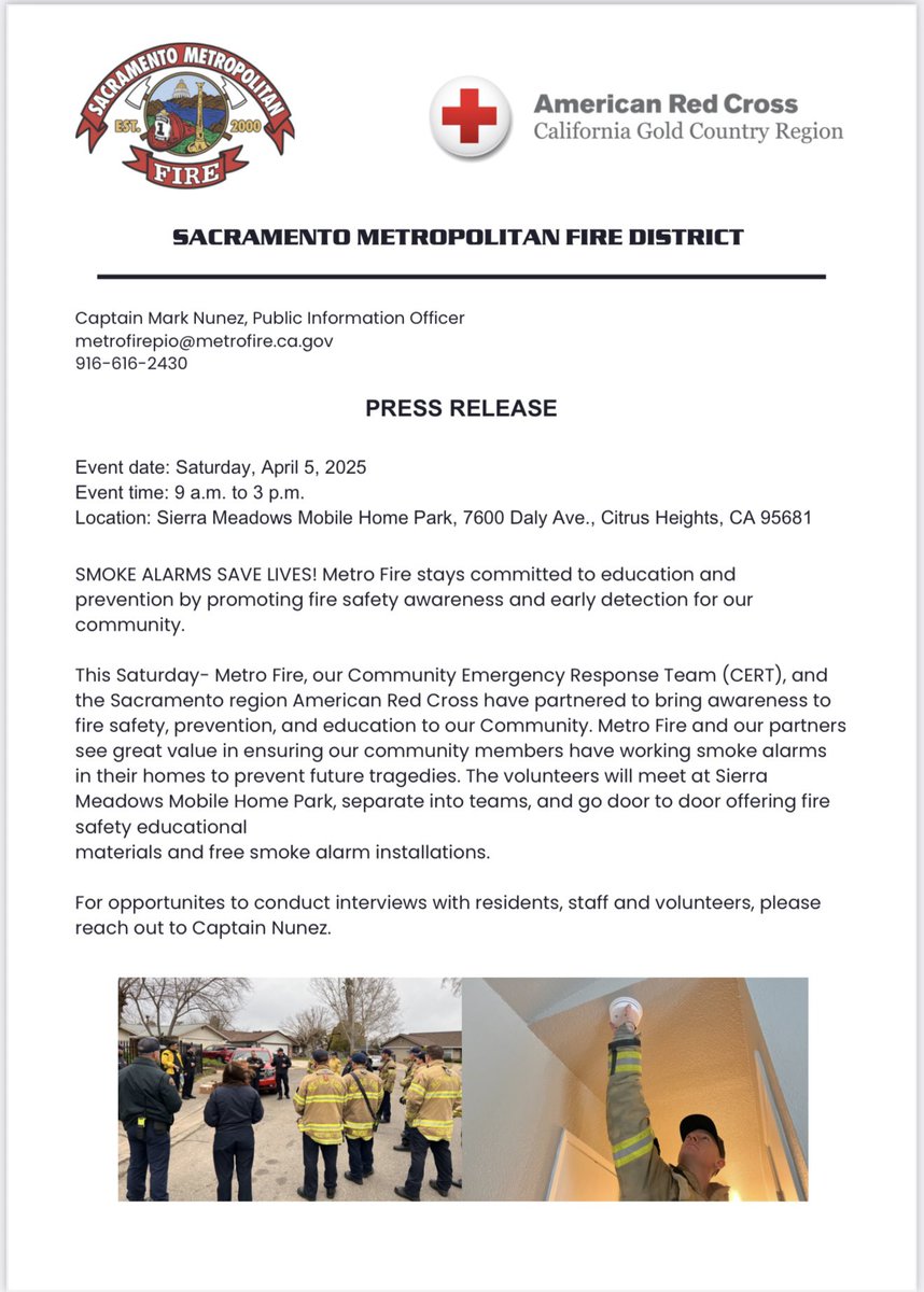 Smoke Alarm Blitz Press Release