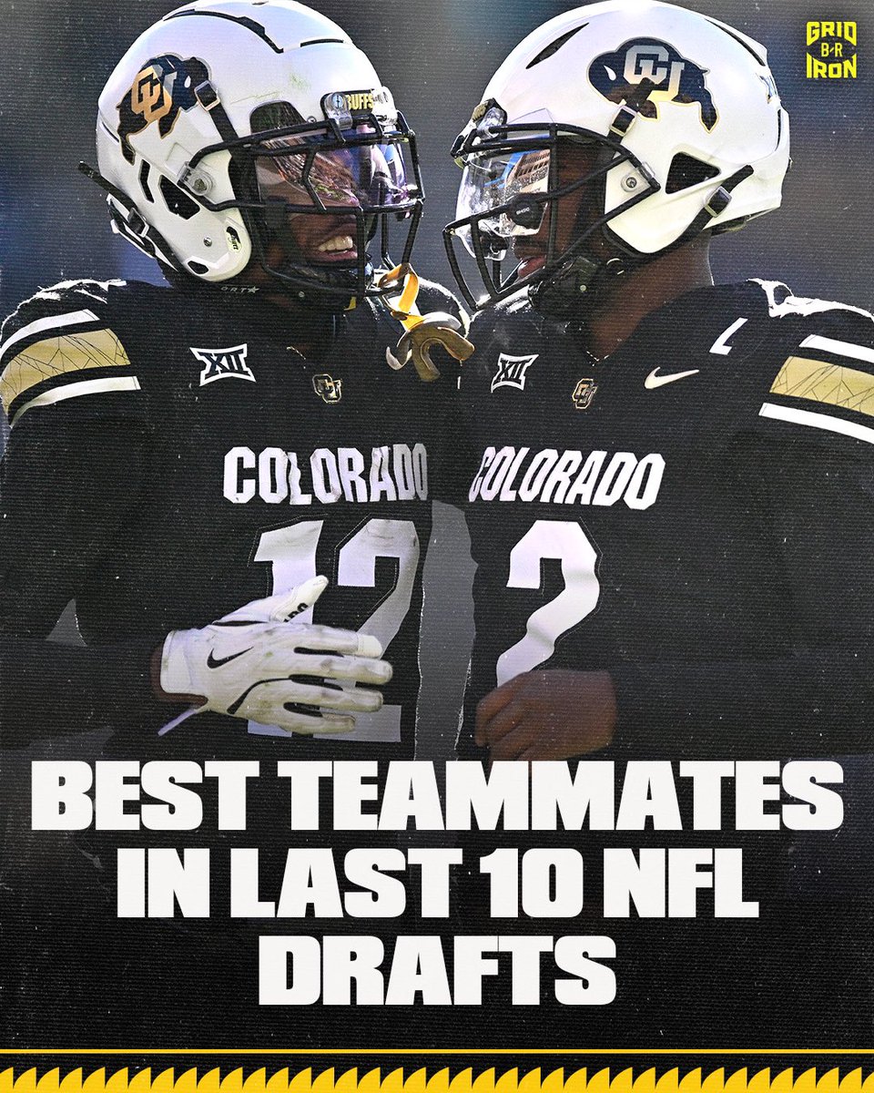 brgridiron's tweet photo. We’ve seen some legendary college teammates drafted together 🔥

Here’s the top 10 👀 https://t.co/qPH33Ug6q5