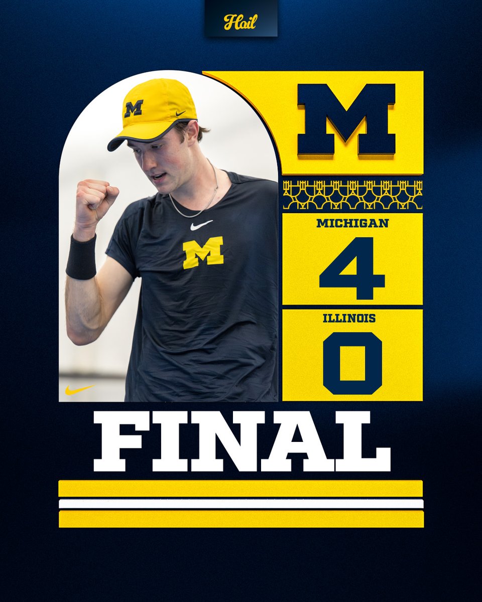umichtennis's tweet photo. B1G win for the Wolverines, knocking off No. 24 Illinois!

#GoBlue〽️ https://t.co/jAdOtukjdG