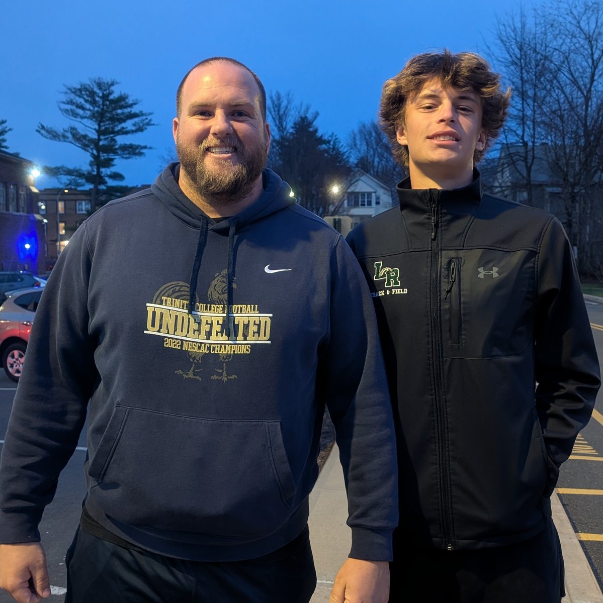 Viktor Monoki (@viktormonoki) on Twitter photo Very grateful for the invite and tour of <a href="/NESCAC/">NESCAC</a> Trinity College. Had the privilege to watch some great <a href="/TrinCollFB/">Trinity College Football</a> tape and practice. Thank you so much HC <a href="/CoachDevanney/">Jeff Devanney</a>, WR <a href="/_coachdwilliams/">Denver Williams</a> and DL <a href="/CoachRuss2/">Coach Matthew Russell</a>. Hope the weather is good for <a href="/Wesfbclinic/">Red and Black Football Clinic</a>! #RollBants Very grateful for the invite and tour of <a href="/NESCAC/">NESCAC</a> Trinity College. Had the privilege to watch some great <a href="/TrinCollFB/">Trinity College Football</a> tape and practice. Thank you so much HC <a href="/CoachDevanney/">Jeff Devanney</a>, WR <a href="/_coachdwilliams/">Denver Williams</a> and DL <a href="/CoachRuss2/">Coach Matthew Russell</a>. Hope the weather is good for <a href="/Wesfbclinic/">Red and Black Football Clinic</a>! #RollBants